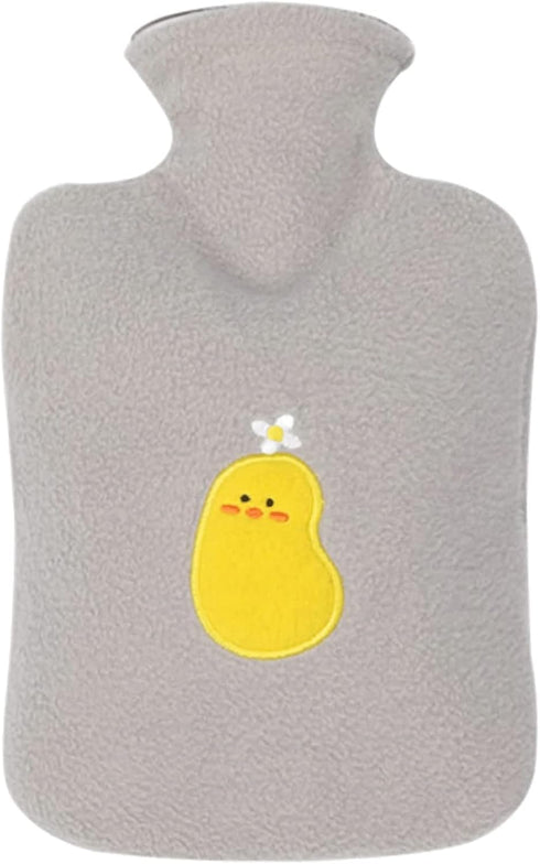 TIANYIA Reusable Unique Hot Water Bottle with Soft Cover, Leak Proof Hot Water