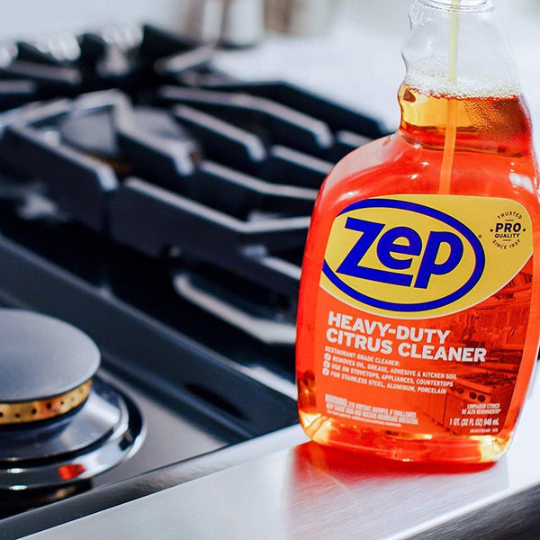 Zep Heavy-Duty Citrus Cleaner Spray Bottle, 24 Fl Oz (Pack of 4)