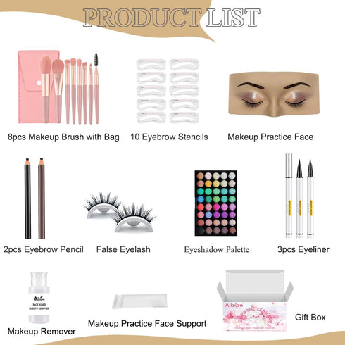 Makeup Practice Face Board, 3D Silicone Half Face for Eyelash and Eye Shadow Practice for Students and Beginners