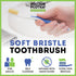 MOUTHWATCHERS Dr Plotkas Extra Soft Flossing Toothbrush - Manual Soft Toothbrush for Sensitive Teeth