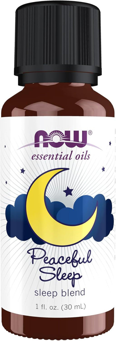 NOW Essential Oils Peaceful Sleep Oil Blend, Relaxing Aromatherapy Scent, 1-Ounce, Vegan