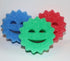 3 Count Scrub Shooting Star Multipurpose Dish Sponges, Scratch-Free for Kitchen, Bathroom, and More, BPA-Free Polymer