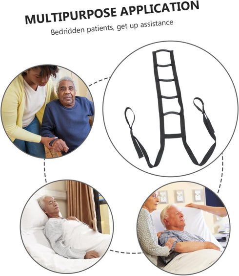 HOODANCOS Bed Assist Rails for Seniors Elderly Bed Rail Hand Grips Ladder Comfortable Support Rope