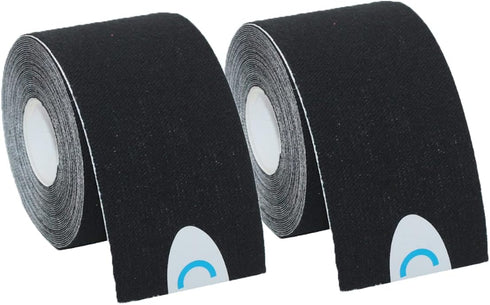 2 Rolls Waterproof Kinesiology Tape, Athletic Elastic Muscle Pain Relief for Knee Taping in Gym and Fitness