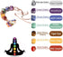 7 Chakra Stones Healing Crystals Hanging Ornament - Chakra Tassel Christmas Ornaments for Home Decoration