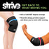Strive Reusable Gel Pack Compression Sleeve - Hot & Cold Therapy Ice Pack for Knee, Calf, Elbow Injury Wrap