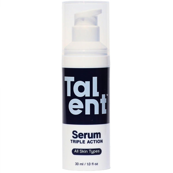 TALENT Men’s Triple Action Serum, 1.0 fl oz - Fragrance-Free, Non-Greasy, Anti-Aging, Deep Hydration for Sensitive Skin
