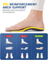 TANSTC Plantar Fasciitis Insoles for Men, Medium Arch Support Shoe Inserts for Women, Pain Relief Orthotics (XL)