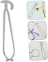 Stainless Steel Pelvic Measuring Tool Ruler Clean Scale Practical Supply for Accurate Internal and External Diameter