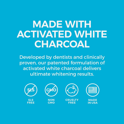 White Birch Activated White Charcoal Powder, Professional Teeth Whitening Charcoal for Natural Oral Care
