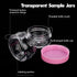 3 Gram Sample Containers with Lids, 100 Count Tiny Sample Jars, Empty Lip Balm Containers, Mini Cosmetic Containers with Lids, Makeup Travel Containers with Labels, Mini Disposable Spatulas by GOLACKY