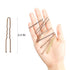 Hoyols U Shaped Hair Pins, Metal Curved Bun Clips for Women, Decorative Hair Accessories with Case, 100 Count