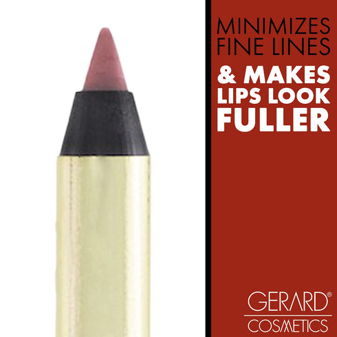 Gerard Cosmetics Lip Pencil (Bel Air) | Ultra Pigmented Matte Pink Lip Liner | Long Lasting Hydrating Formula | Cruelty