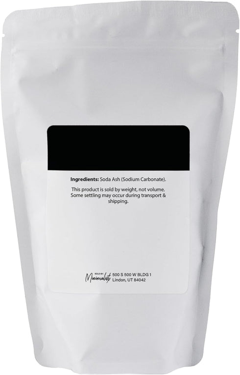 Packaged (16 Minimalist Washing Soda, Ideal for Laundry and Household Cleaning, for Convenience in a Refillable Bag