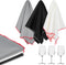 Lemecima 6 Pcs Wine Glass Polishing Cloths Large Microfiber Cleaning Cloths 23.6 x