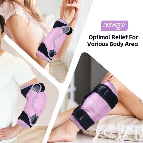 NEWGO Ice Pack Wrap for Knee Replacement Surgery, Reusable Gel Cold Pack for Knee Injuries, Meniscus Tear, ACL, Swelling