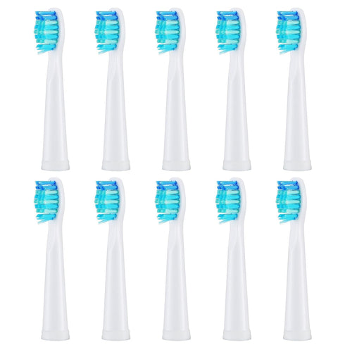 Replacement Toothbrush Heads Compatible for FW - 10pc Soft Brush in White