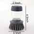 Dishwashing Brush with Soap Dispenser. Multi Functional Press Type Dishwashing Brush.for Dishwashers and Pans.Kitchen Detergent Dishwashing Brush.Very Durable. by BIHAOYONG