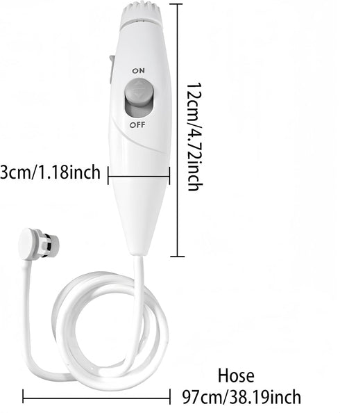 Oral Hygiene Accessories for Waterpik Water Flosser WP-100 WP-300 WP-660 WP-900, Plastic Handle, Slide Switch