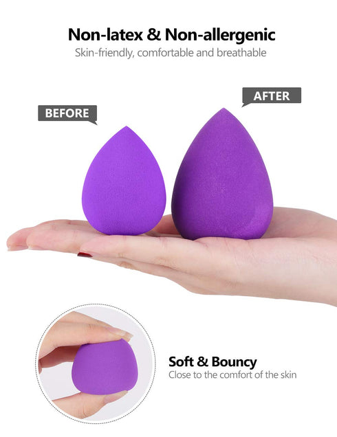 InnoGear Makeup Sponge, 10 Pcs Blender Set, Beauty Cosmetic Foundation Applicator Puff, Multi Colored