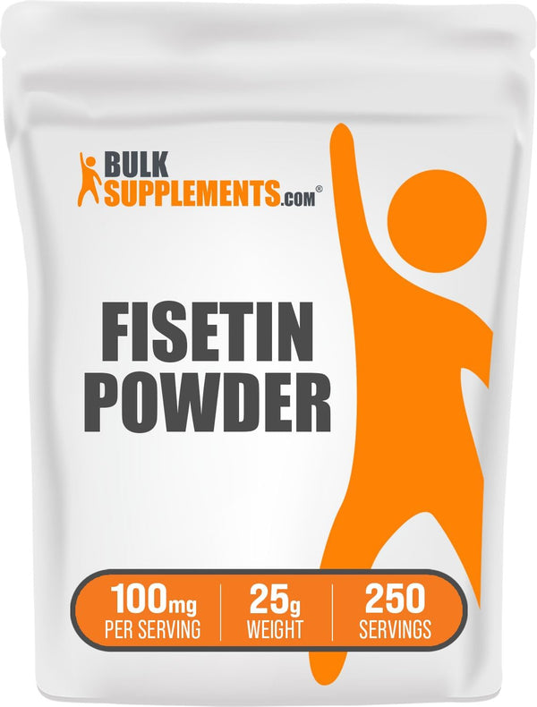 BulkSupplements.com Fisetin Powder, 100mg per Serving, Pure Antioxidant Supplement, Gluten Free, 25g