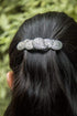 Paisley Hair Clip - Hand Cast Metal Barrette, Medium 70mm Clip by Oberon Design, 1 Piece