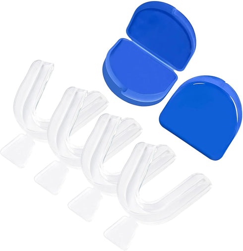 Piullzze 4PCS Dental Trays for Whitening Teeth, Thin Thermoform Moldable Mouth Trays for