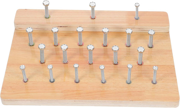 KOMBIUDA Finger Training Pegboard Finger Strengthening Equipment Wooden Pegboard for Hand Flexibility