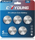 CR2412 Lithium 3V Batteries, 5 Pack for Car Key Fob and Smart Watch Replacement