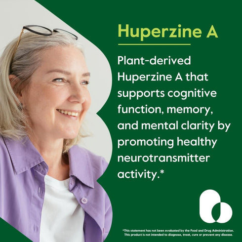 BESTVITE Huperzine A 200mcg, 120 Vegetarian Capsules, Naturally Derived, Vegan, Non-GMO, Gluten Free