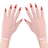 MEKK UV Gloves for Nails, Extra Length UV Light Gloves for Gel Nails, Pink