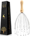 USAGA 28 Finger Head Scratcher, Head Massager, Scalp Massager for Relaxing, Wood Handle (1 Pack)