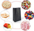KEYYOOMY Small Black Paper Bags, Black Party Favor Bags for Wedding Party Goodie Bag (24 CT, 9.4 x 5.1 x 3.1 In)