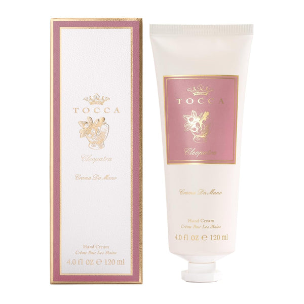 Tocca Cleopatra Hand Cream, 4 oz - Moisturizing, Quick Absorbing - Grapefruit, Jasmine, Vanilla Musk