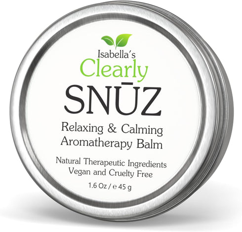 SNUZ Natural Sleep Aid Aromatherapy Balm - Essential Oil Blend for Improved Sleep Quality, Vegan Product