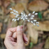 Unicra Bride Wedding Crystal Hair Pins, Bridal Hair Accessories for Women and Girls, Silver