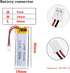 3.7V Lipo Battery 380mAh, Rechargeable Lithium Ion Polymer Battery 501646 with JST Connector