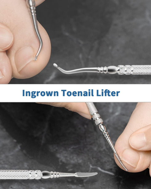 Toenail Clippers, Professional Podiatrist Grooming Tool for Thick or Ingrown Nails, Stainless Steel Sharp Curved Blade