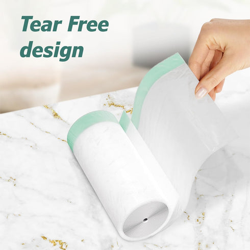 13 Gallon Tall Kitchen Drawstring Trash Bags, 1.2 Mil Extra Strong, 40 Count, Unscented, White, 25" x 30"