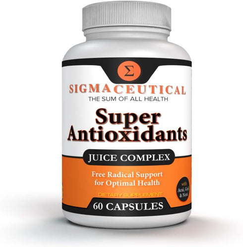 Super Antioxidant Supplement - Goji Berry, Acai Berry, Mangosteen, Resveratrol, Pomegranate & Noni Capsules - 60