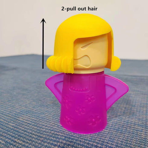 Microwave Cleaner Tool, High Temperature Steam Cleaning Equipment, Angry Mama (Purple)