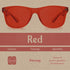 PURPLE CANYON Red Color Therapy Glasses for Chakra Healing and Chromotherapy, Mood Enhancement