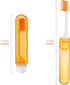 Patelai 8 Pieces Travel Toothbrush Set - Soft Bristle Mini Foldable Tooth Brush with Case for Camping (Bright Color)