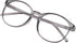 VisionGlobal Blue Light Blocking Glasses for Women/Men, Anti Eyestrain, Stylish Oval Frame, Anti Glare, Clear Gray,