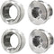 UHANBUT 2PCS Oxygen Sensor Stepped Mounting Bung and Plugs, M18-1.5 Threaded Weld Oxygen