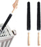 2 Pack Radiator Brush, 40 cm Long Flexible Vent Cleaner with Wooden Handle for Refrigerators and Baseboards