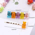 Mixed Cartoon Panda Bear Hair Clips, Gummy Bear Candy Hairpin Barrette for Kids Girls