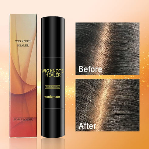 Wig Lace Dyeing Stick, Portable Natural Knots Healer with Brush, Hair Color Stick for Lace Wigs, Dark Brown (04)