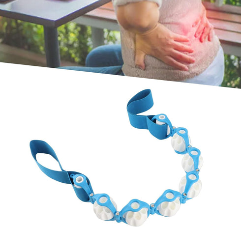 Luqeeg Back Massage Roller Rope, Multi Functional Elastic Pull Strap Massage Tool, Lymphatic Drainage Anti Cellulite