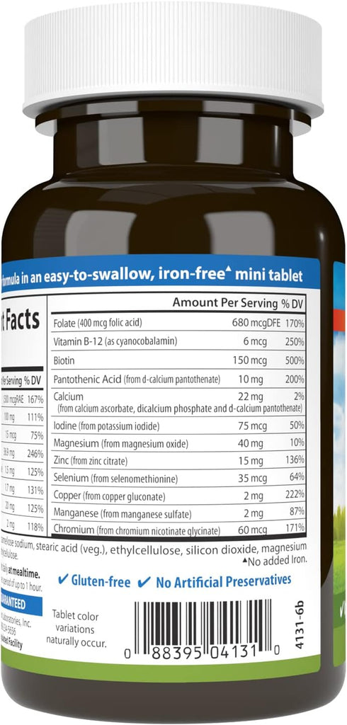 Carlson Mini-Multi Essential Vitamins & Minerals, 90 Small Tablets